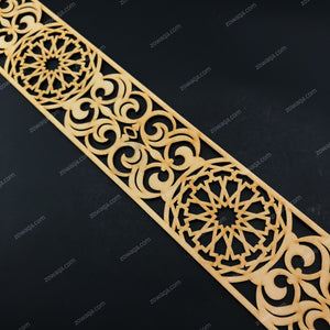 Moroccan Decorative Laser Cut Craft Wood Work Border Panel (B-041)