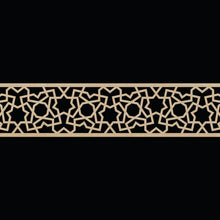 Load image into Gallery viewer, Moroccan Decorative Laser Cut Craft Wood Work Border Panel (B-042)