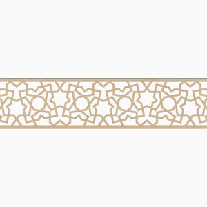 Moroccan Decorative Laser Cut Craft Wood Work Border Panel (B-042)