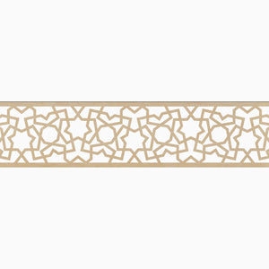 Moroccan Decorative Laser Cut Craft Wood Work Border Panel (B-042)