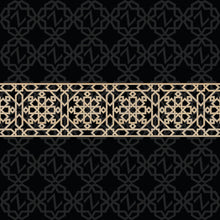Load image into Gallery viewer, Moroccan Decorative Laser Cut Craft Wood Work Border Panel (B-044)