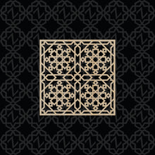 Load image into Gallery viewer, Moroccan Decorative Laser Cut Craft Wood Work Border Panel (B-044)