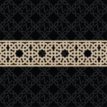 Load image into Gallery viewer, Moroccan Decorative Laser Cut Craft Wood Work Border Panel (B-046)