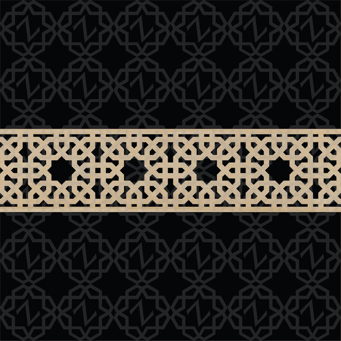 Moroccan Decorative Laser Cut Craft Wood Work Border Panel (B-046)