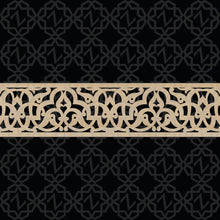 Load image into Gallery viewer, Moroccan Decorative Laser Cut Craft Wood Work Border Panel (B-047)