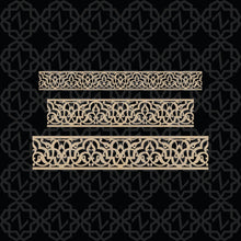 Load image into Gallery viewer, Moroccan Decorative Laser Cut Craft Wood Work Border Panel (B-047)