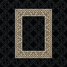 Load image into Gallery viewer, Moroccan Decorative Laser Cut Craft Wood Work Border Panel (B-047)