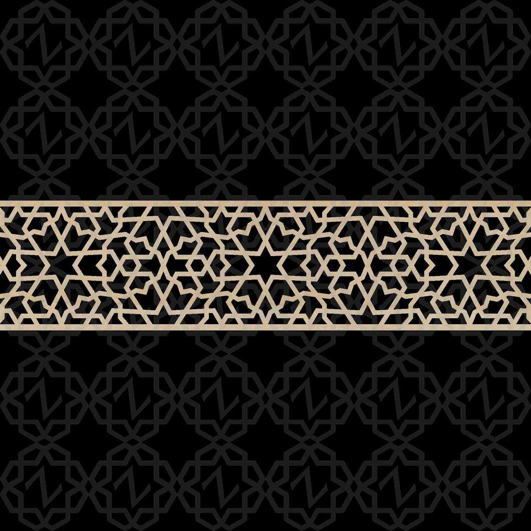 Moroccan Decorative Laser Cut Craft Wood Work Border Panel (B-048)