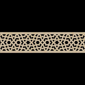 Moroccan Decorative Laser Cut Craft Wood Work Border Panel (B-067)