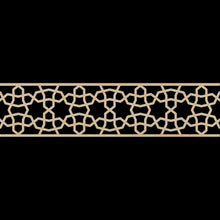 Load image into Gallery viewer, Moroccan Decorative Laser Cut Craft Wood Work Border Panel (B-068)