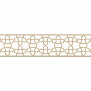 Moroccan Decorative Laser Cut Craft Wood Work Border Panel (B-068)