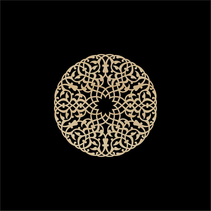 Decorative Laser Cut Wood Work Craft Center Piece Ornament (O-001)