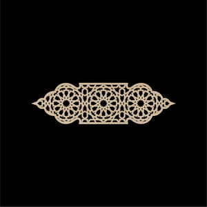 Decorative Laser Cut Wood Work Craft Center Piece Ornament (O-002)