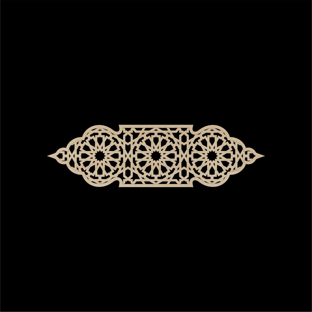 Decorative Laser Cut Wood Work Craft Center Piece Ornament (O-002)