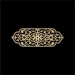 Decorative Laser Cut Wood Work Craft Center Piece Ornament (O-003)