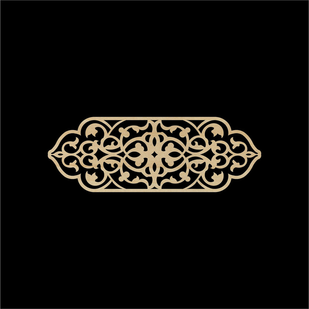 Decorative Laser Cut Wood Work Craft Center Piece Ornament (O-003)
