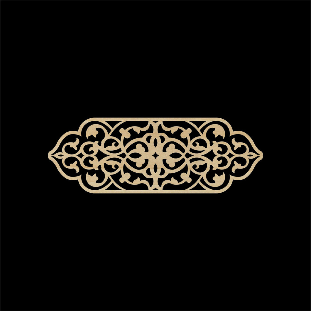 Decorative Laser Cut Wood Work Craft Center Piece Ornament (O-003)