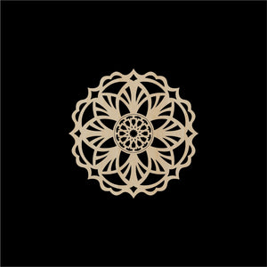 Decorative Laser Cut Wood Work Craft Center Piece Ornament (O-006)