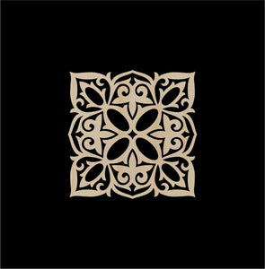 Decorative Laser Cut Wood Work Craft Center Piece Ornament (O-008)