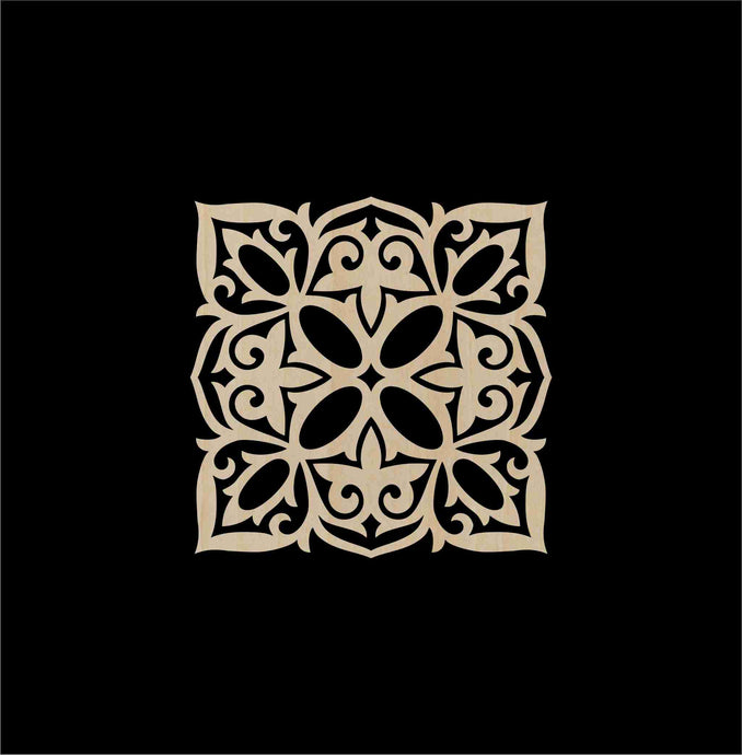 Decorative Laser Cut Wood Work Craft Center Piece Ornament (O-008)
