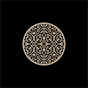Decorative Laser Cut Wood Work Craft Center Piece Ornament (O-014)