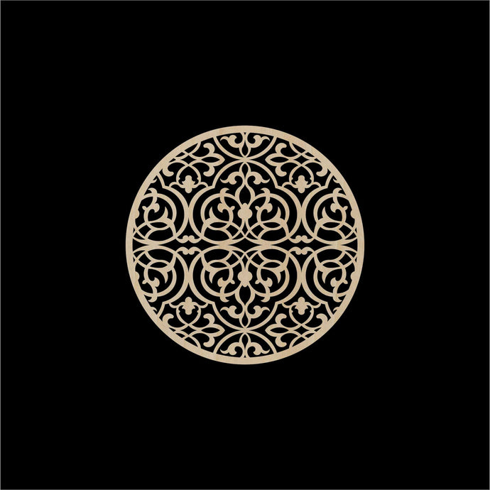 Decorative Laser Cut Wood Work Craft Center Piece Ornament (O-014)