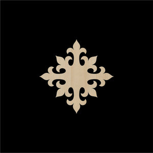 Decorative Laser Cut Wood Work Craft Center Piece Ornament (O-019)