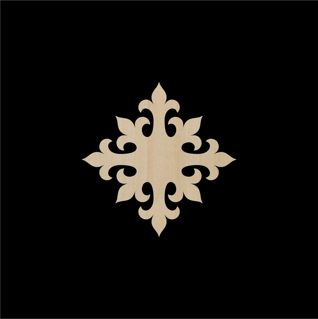 Decorative Laser Cut Wood Work Craft Center Piece Ornament (O-019)