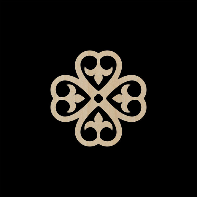 Decorative Laser Cut Wood Work Craft Center Piece Ornament (O-021)