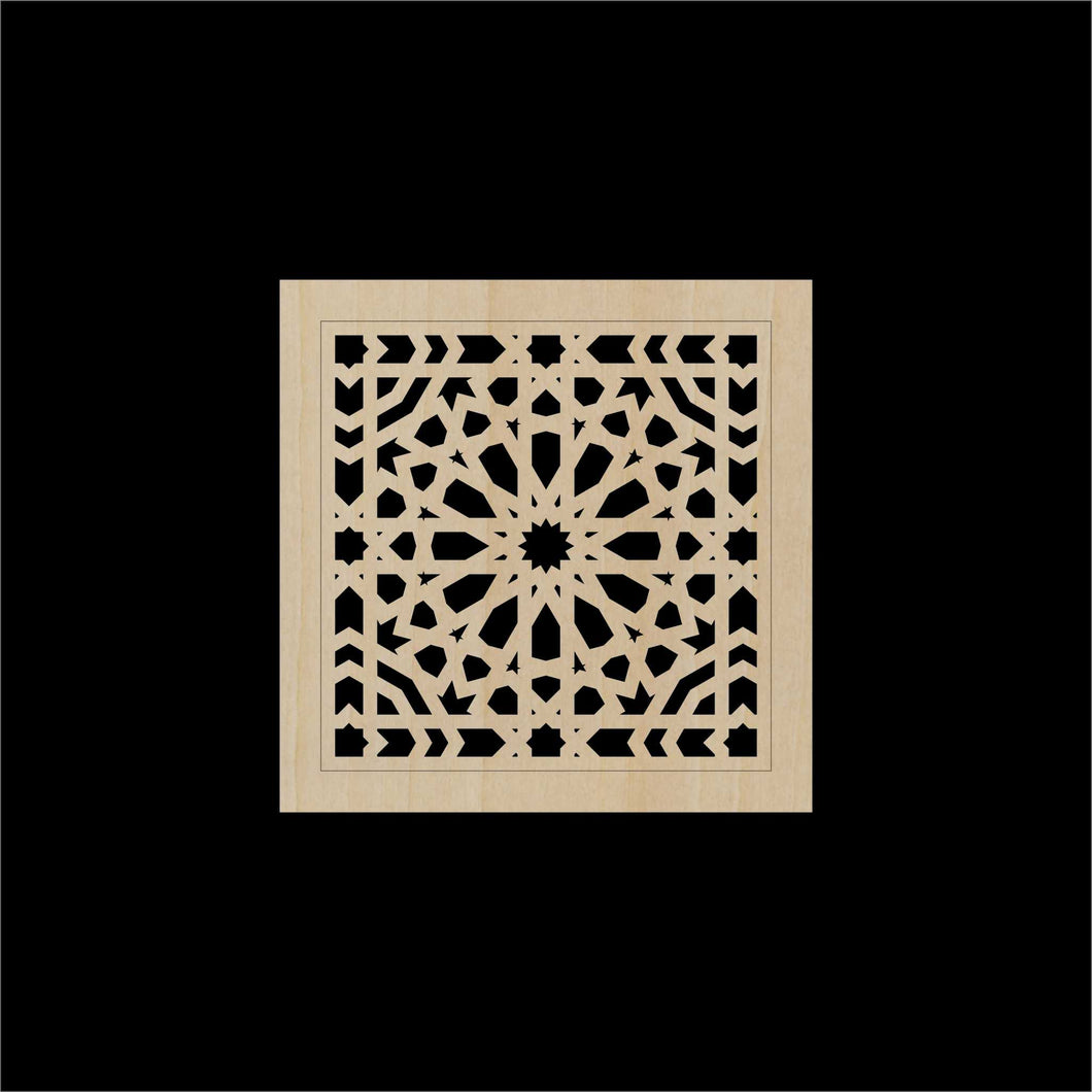 Decorative Laser Cut Wood Work Craft Center Piece Ornament (O-023)