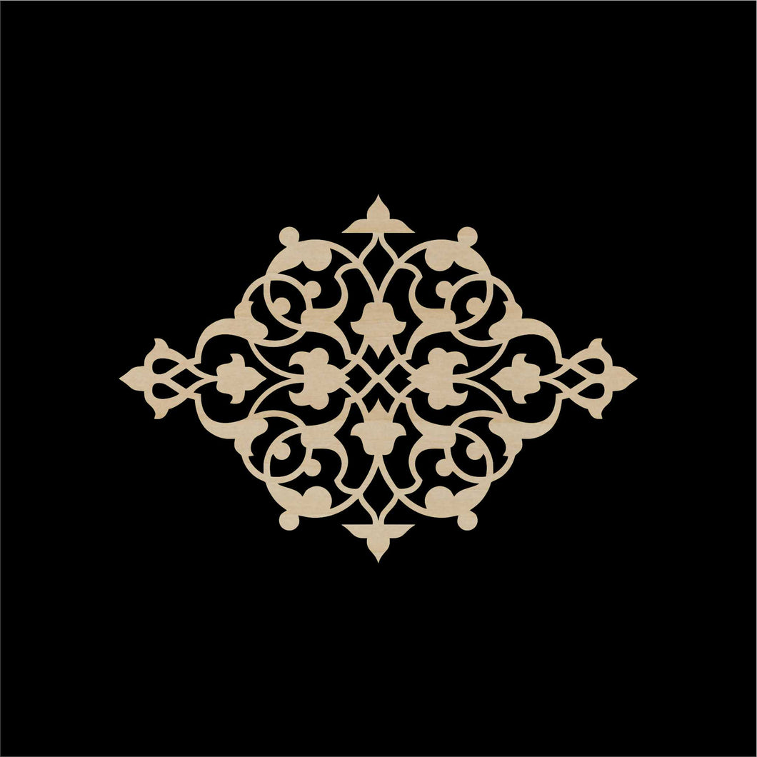 Decorative Laser Cut Wood Work Craft Center Piece Ornament (O-024)