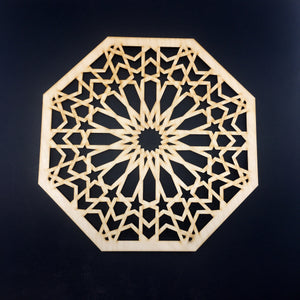 Decorative Laser Cut Wood Work Craft Center Piece Ornament (O-032)