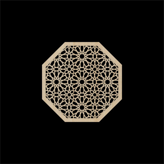 Decorative Laser Cut Wood Work Craft Center Piece Ornament (O-035)