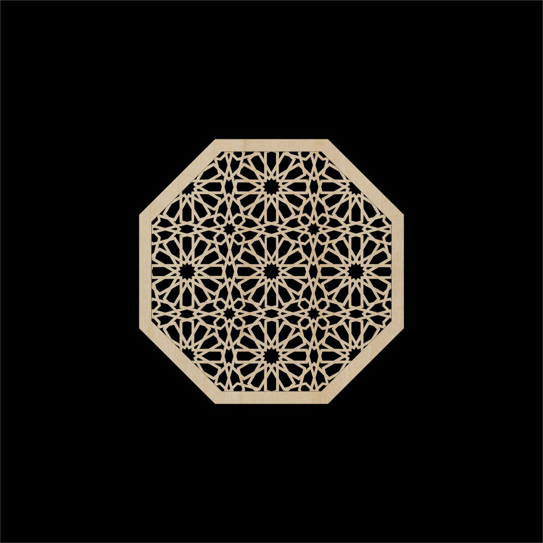 Decorative Laser Cut Wood Work Craft Center Piece Ornament (O-035)