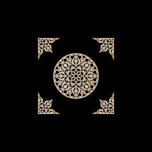 Decorative Laser Cut Wood Work Craft Center Piece Ornament (O-043)