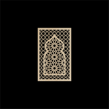 Load image into Gallery viewer, WDFA-001 - Wall Decor Framed Arch, Moroccan, Spanish, Moorish, Lattice, Islamic, Mashrabiya, Geometric, Arch