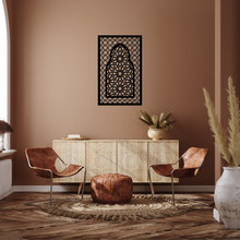 Load image into Gallery viewer, WDFA-007 - Wall Decor Framed Arch, Moroccan, Spanish, Moorish, Lattice, Islamic, Mashrabiya, Geometric, Arch