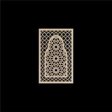 Load image into Gallery viewer, WDFA-007 - Wall Decor Framed Arch, Moroccan, Spanish, Moorish, Lattice, Islamic, Mashrabiya, Geometric, Arch