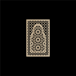 WDFA-007 - Wall Decor Framed Arch, Moroccan, Spanish, Moorish, Lattice, Islamic, Mashrabiya, Geometric, Arch
