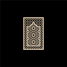 Load image into Gallery viewer, WDFA-009 - Wall Decor Framed Arch, Moroccan, Spanish, Moorish, Lattice, Islamic, Mashrabiya, Geometric, Arch