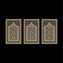 Load image into Gallery viewer, WDFA-009 - Wall Decor Framed Arch, Moroccan, Spanish, Moorish, Lattice, Islamic, Mashrabiya, Geometric, Arch