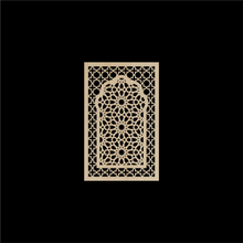 Load image into Gallery viewer, WDFA-010 - Wall Decor Framed Arch, Moroccan, Spanish, Moorish, Lattice, Islamic, Mashrabiya, Geometric, Arch
