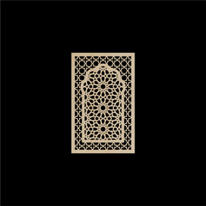 WDFA-010 - Wall Decor Framed Arch, Moroccan, Spanish, Moorish, Lattice, Islamic, Mashrabiya, Geometric, Arch